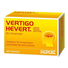 Vertigo Hevert SL tabletes, 260 gab
