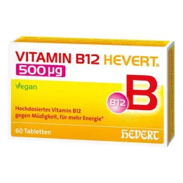 Vitamīns B12 Hevert 500 µg tabletes, 60 gab