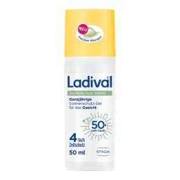 Ladival apsārtušas ādas saules aizsargkrēma gels ar tonējumu LSF 50+, 50 ml