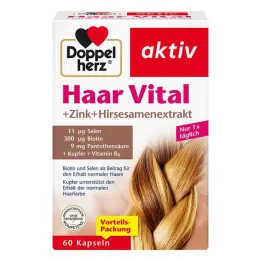 Doppelherz Hair Vital + Cinks + Prosa kapsulas, 60 gab
