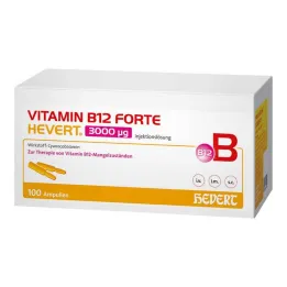 Vitamīns B12 Forte Hevert 3000 µg šķīdums injekcijām ampula, 100x2 ml