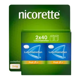 Nicorette Fruit 2 mg presētas pastiles, 80 gab
