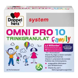 Doppelherz Omni Pro 10 saimes sistēmas dzeramās granulas, 20 gab