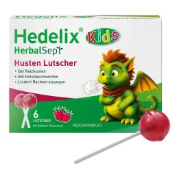 Hedelix Herbalsept Cough Lollipops Kids, 6 gab