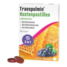 Pastilas pret klepu Transpulmin, 20 gab