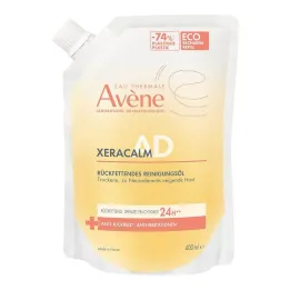 Avene Xeracalm A.D tīrīšanas eļļas uzpildes iepakojums, 400 ml