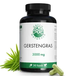Green Naturals® miežu zāle 3000 mg kapsulas vegan (240 gab.)