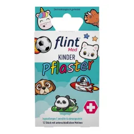 Flint Med bērnu plāksteri 13x22mm hipoalerģiski sens., 12 gab