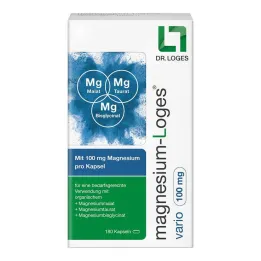 Magnesium-Loges vario 100 mg kapsulas, 180 gab