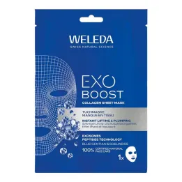 Weleda Exo Boost Collagen lokšņu maska zilā genciāna, 20 ml