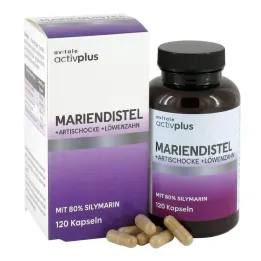 Activplus piena dadzis + artišoks + pienenes kapsulas, 120 gab