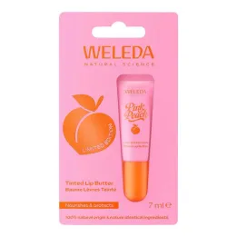 Weleda Pink Peach tonēts lūpu sviests, 7 ml