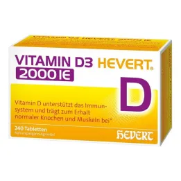 Vitamīns D3 Hevert 2000 SV tabletes, 240 gab