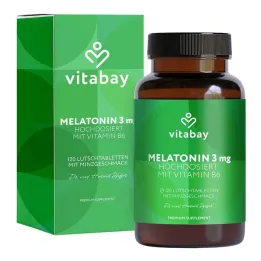Melatonīns liela deva 3 mg + vitamīns B6 vegāns Lut., 120 gab