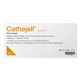 Cathejell Lidocaine C sterilais lubrikants Zhs 12,5 g, 25 gab
