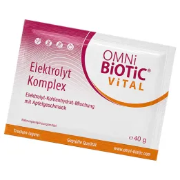Omni Biotic Vital Electrolyte Complete ābolu pulvera maisiņš, 40 g